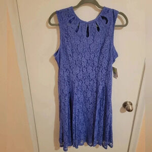 Danny and Nicole Size 12 NWT Mini  Dress Periwinkle msrp $74